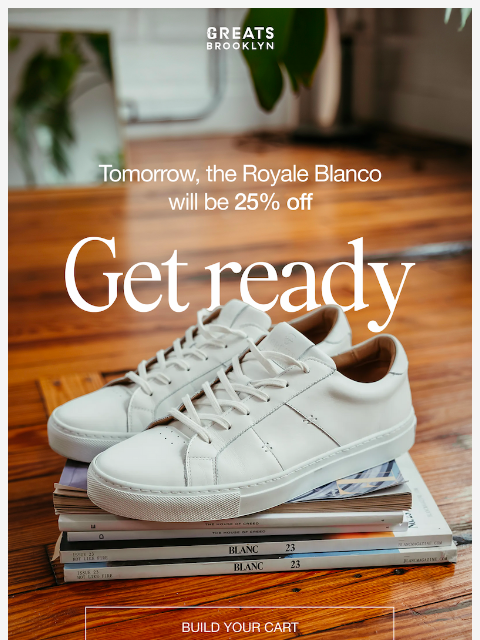 greatsbrand newsletter: Something GREATS is loading