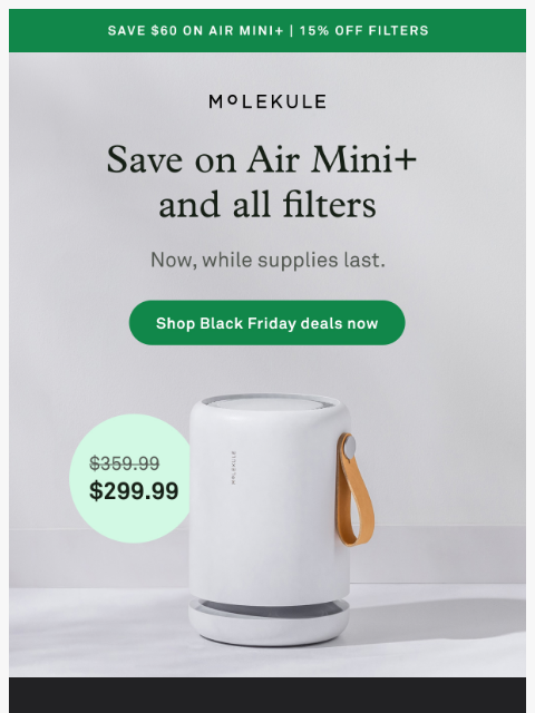 molekule newsletter: ⚫ Black Friday 🟢 is in the Air!