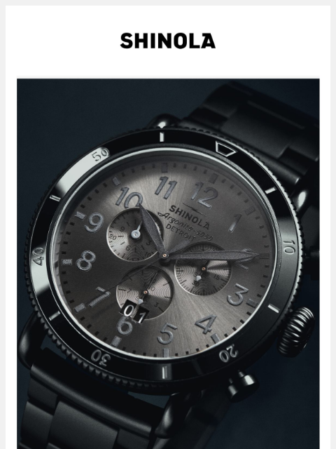 shinola newsletter: Runwell Sport: Back in Black