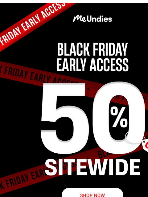 meundies newsletter: 5️⃣0️⃣% Off Sitewide 