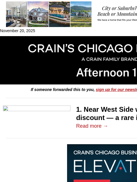 crainalerts newsletter: A rare industrial bet gone awry