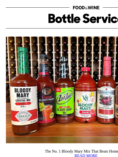 foodandwine newsletter: The No. 1 Bloody Mary Mix That Beats Homemade