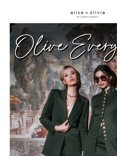 aliceandolivia newsletter: The Olive Edit 🫒