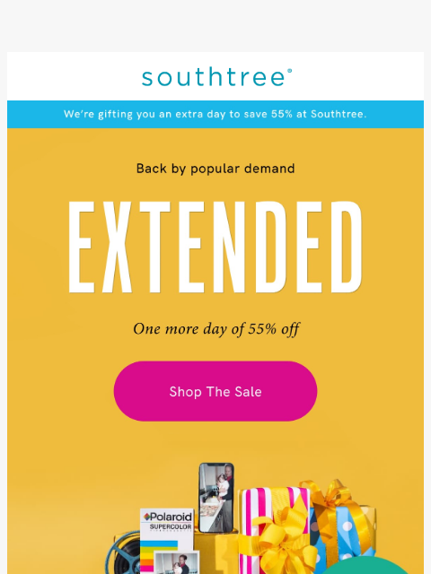 southtree newsletter: Your last chance for deals this low, seriously...
