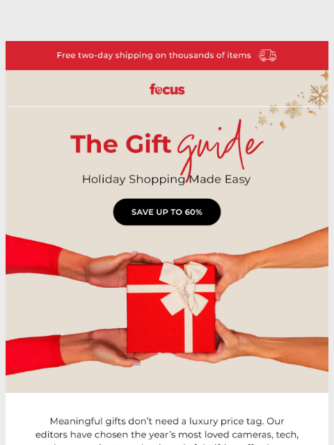 focuscamera newsletter: Find the perfect gift–under $35