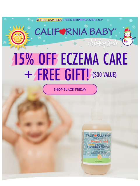 californiababy newsletter: Extra 15% Off Eczema Essentials ♥️