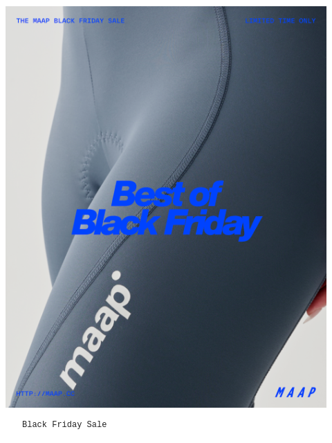 maap newsletter: Extra 10% Off—Black Friday Sale