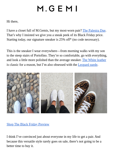 mgemi newsletter: 🖤 25% Off The Palestra 🖤