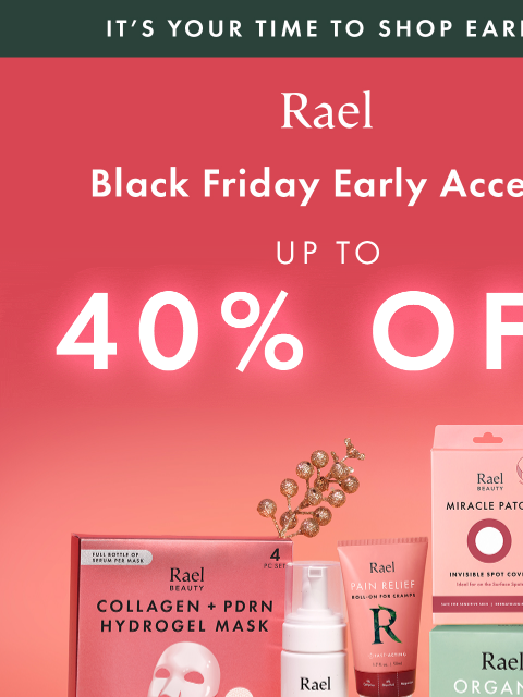 getrael newsletter: 🚨Your Exclusive Black Friday Access Starts Now