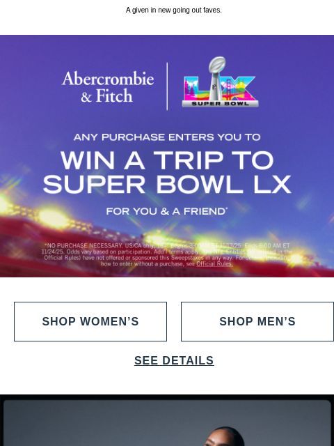 abercrombie newsletter: Cheers to being best dressed at the party.