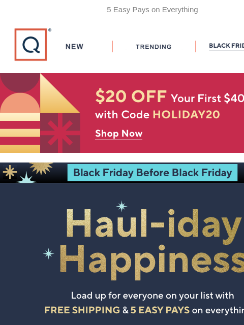 qvcemail newsletter: Free Shipping & Just-Dropped Deals