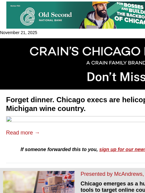 crainalerts newsletter: The new $9,000 client meeting