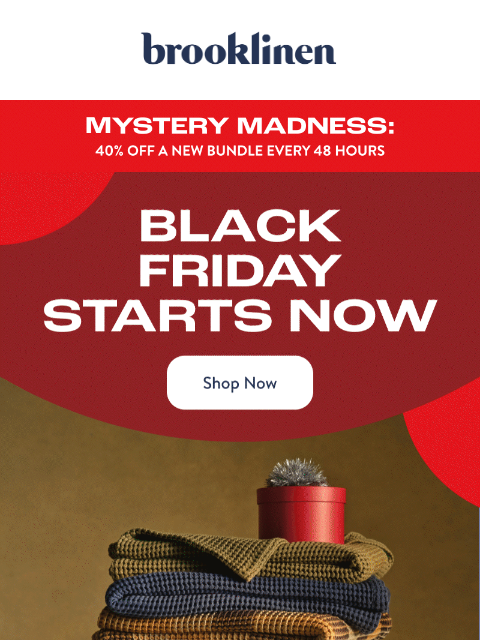 brooklinen newsletter: Shop 25% off sitewide now!