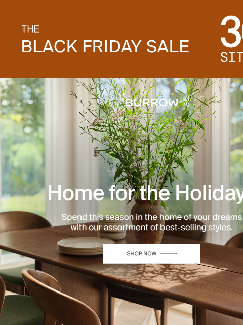 burrow newsletter: 30% Off Holiday Must-Haves