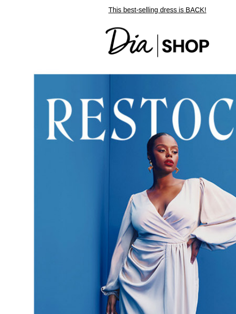 This best-selling dress is BACK! Dia & Co Shop Shop Now Style freedom through a life well-lived. TOPS DRESSES NEW ARRIVALS SALE Recipient: brands.news.subscription@gmail.com View in Your Browser