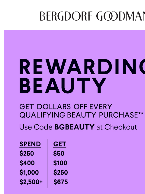 Get $50 - $675 off qualifying beauty purchases, using code BGBEAUTY at checkout. ͏ ͏ ͏ ͏ ͏ ͏ ͏ ͏ ͏ ͏ ͏ ͏ ͏ ͏ ͏ ͏ ͏ ͏ ͏ ͏ ͏ ͏ ͏ ͏ ͏ ͏ ͏ ͏ ͏ ͏ ͏ ͏ ͏ ͏ ͏ ͏ ͏ ͏ ͏ ͏ ͏ ͏ ͏ ͏ ͏ ͏ ͏ ͏ ͏ ͏ ͏ ͏ ͏ ͏ ͏ ͏ ͏ ͏ ͏ ͏