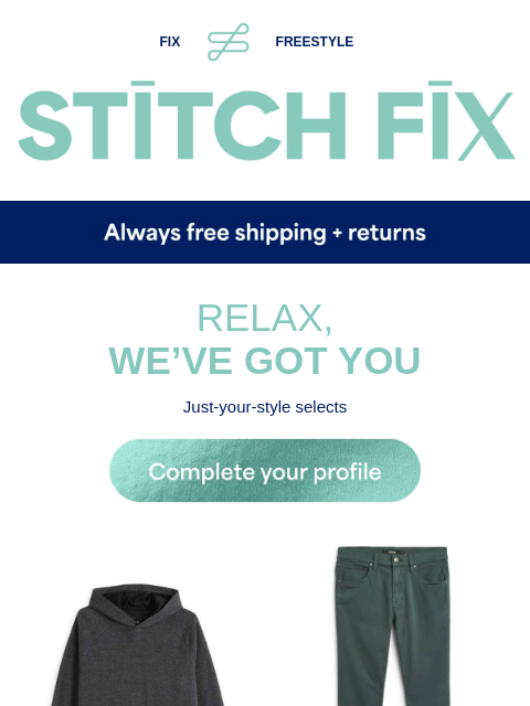 See what your Fix could be - STYLE SHORTCUT - We'll do the shopping - RELAX, WE'VE GOT YOU - Just-your-style selects - FRESH FAVORITES - These styles could all be yours - EASY OUTFITS - Max