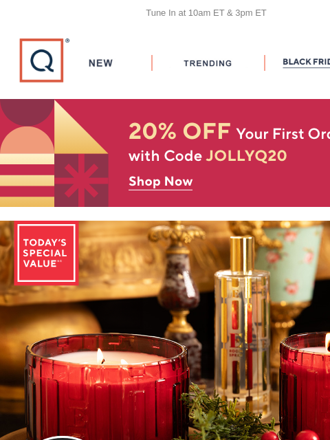 qvcemail newsletter: It's a Hit! Elton John TSV®+ Get 20% Off