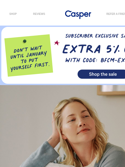 casper newsletter: Save big on guest room essentials 🛏️