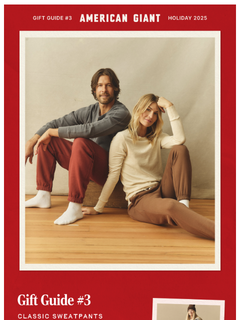 american-giant newsletter: Gift Guide #3: Classic Sweats