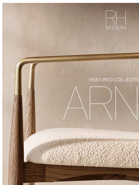 rh newsletter: The Arno Dining Chair Now Starting at $285 for a L...