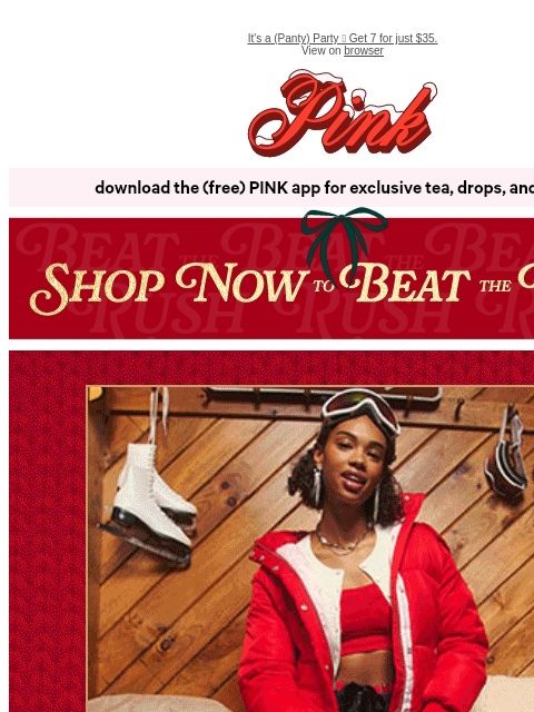 vspink newsletter: 30% Off Everything & Bras from $25
