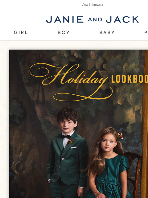 janieandjack newsletter: Have you seen our Holiday Lookbook?