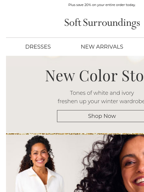 softsurroundings newsletter: Winter White Style