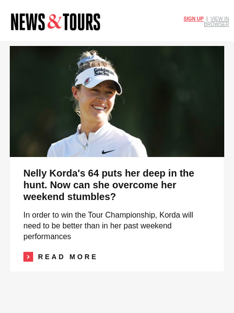 golfdigest newsletter: Tour pro bares emotions after losing card