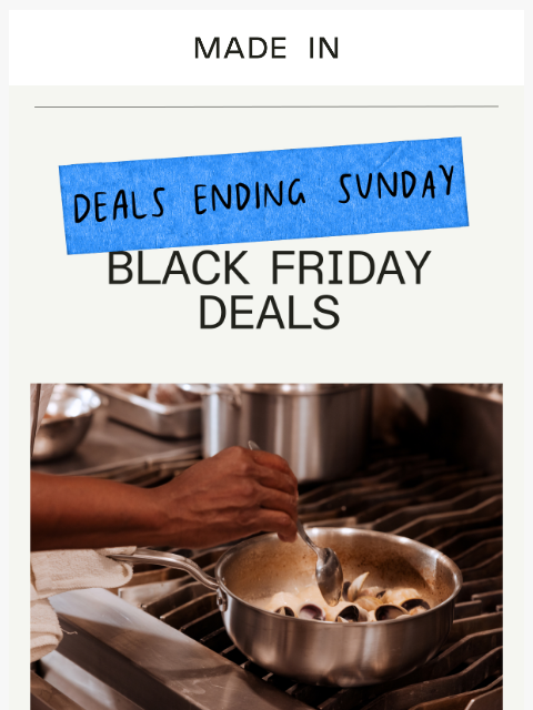 madeincookware newsletter: ⏰ 48-Hours Left to Shop These Deals