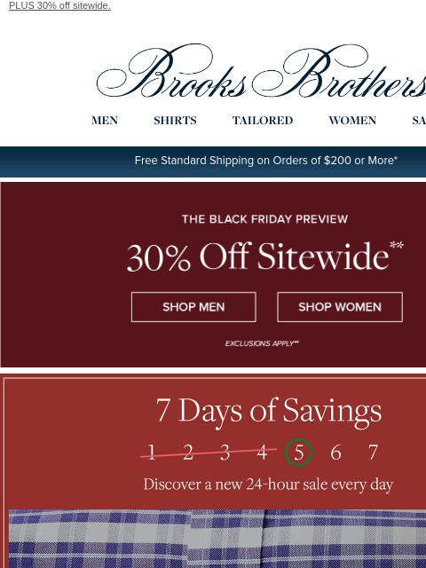 brooksbrothers newsletter: Today ONLY: Shirts starting at $69