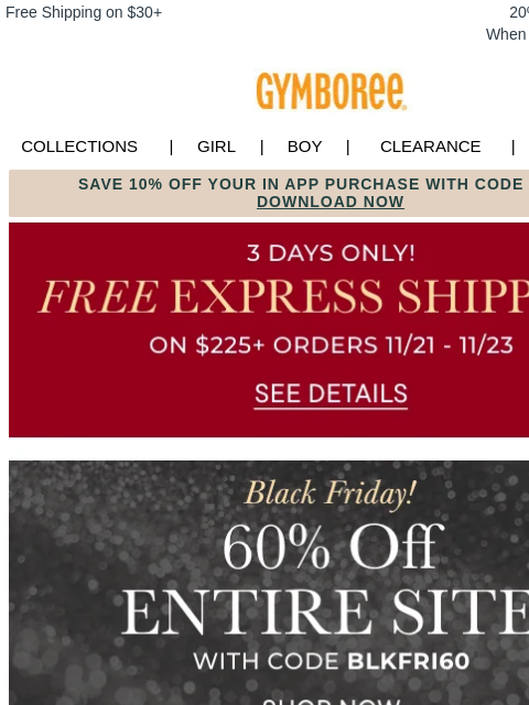 gymboree newsletter: NYC Ballet Collection Now 40% Off! 🩰