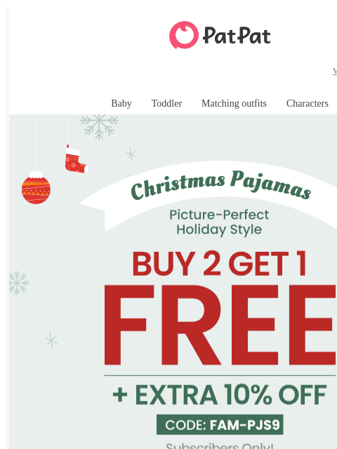 patpat newsletter: 🎄✨Match, Snap, Celebrate — Christmas PJs for the ...