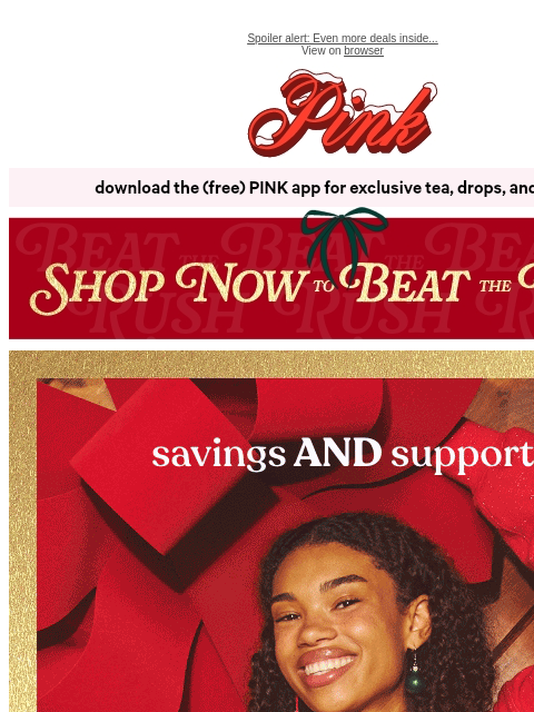 vspink newsletter: Bras from $25 & 30% Off Everything Else