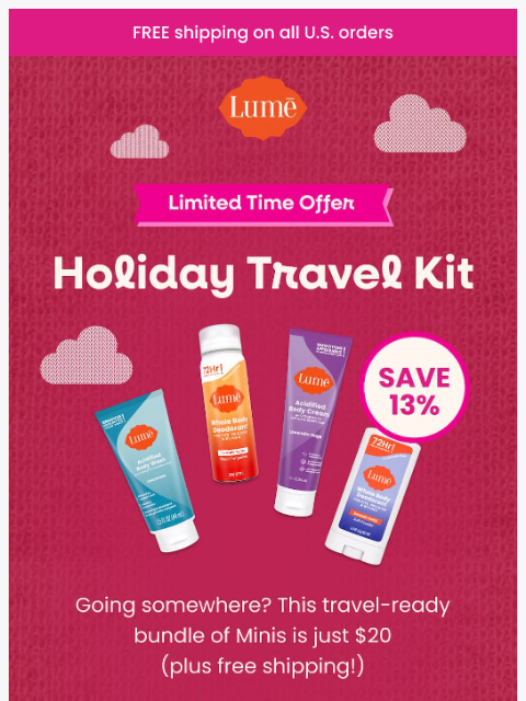 lumedeodorant newsletter: Travel-ready minis are HERE! ✈️
