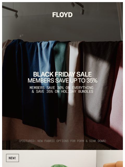 floydhome newsletter: Black Friday arrived early