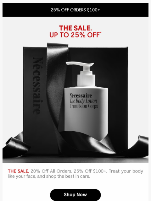 necessaire newsletter: The Sale