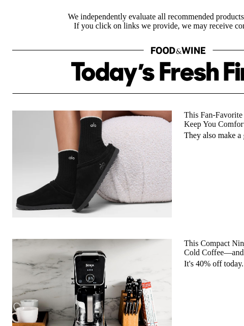 foodandwine newsletter: This 40%-Off Ninja Coffee Machine Brews Hot and Ic...