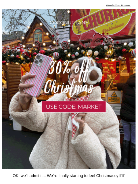 coconut-lane newsletter: Santa called. He said take 30% OFF 📞🎅🏻🦌🛷