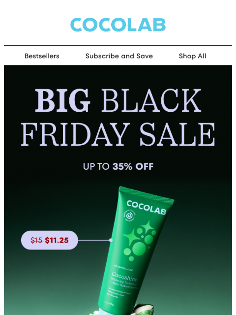 cocolab newsletter: Heads Up: Black Friday Sale Is On