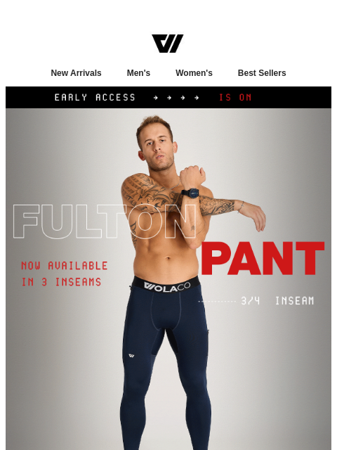wolaco newsletter: Your perfect fit is here! Meet the Fulton Pant in ...