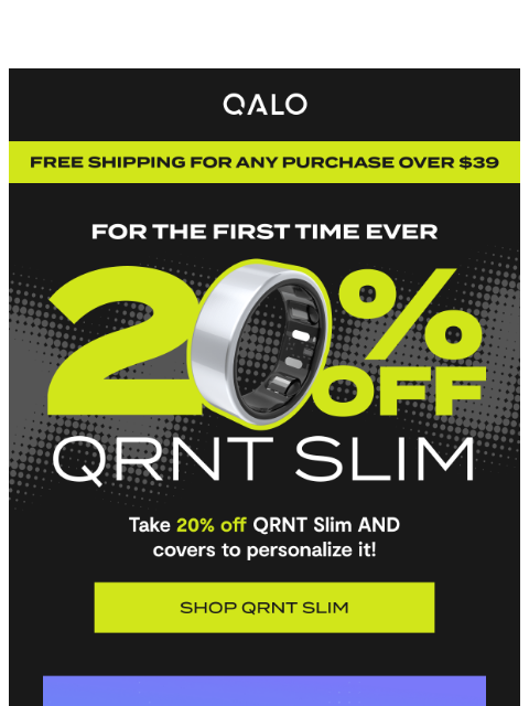 qalo newsletter: For the first time EVER…
