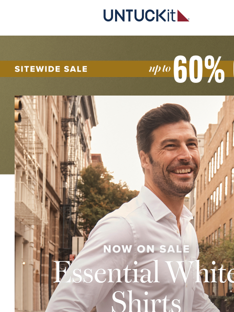 untuckit newsletter: Iconic Styles On Sale For $63 🏆