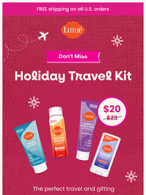 lumedeodorant newsletter: Choose 4 minis for $20! ✨