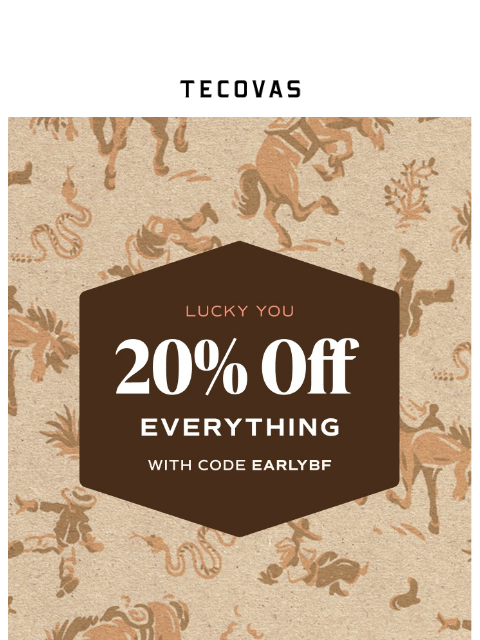 tecovas newsletter: Lucky you...