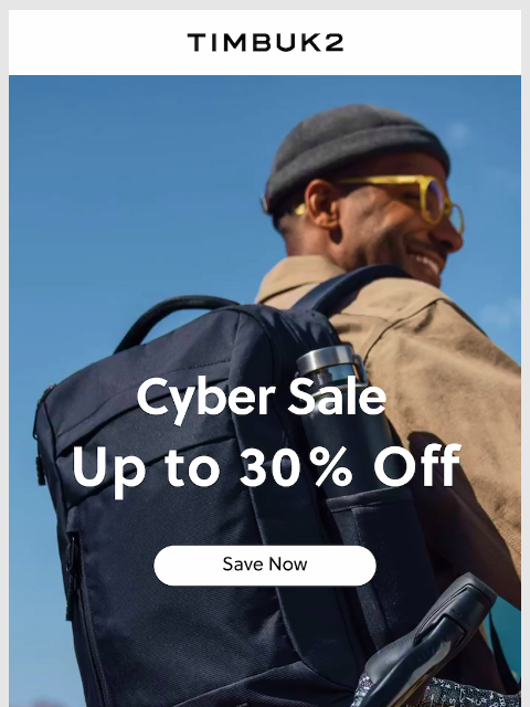 timbuk2 newsletter: Your next favorite bag is up to 30% off