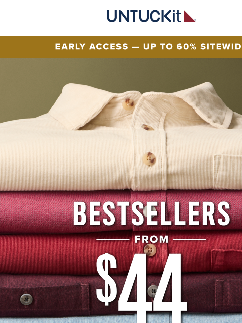 untuckit newsletter: Our Bestsellers From $44 | We Never Do This…