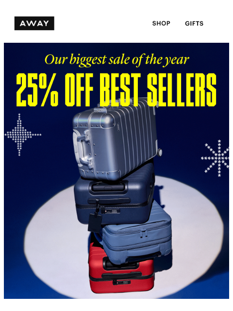 awaytravel newsletter: Yep, even *THAT* best seller is on sale