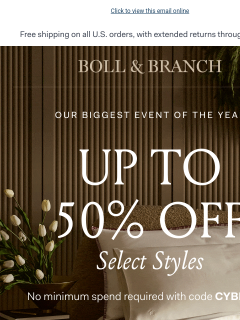 bollandbranch newsletter: Get 25% off, NO minimum required