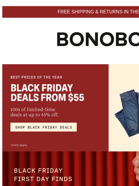 bonobos newsletter: On Now: 30% Off Almost Everything